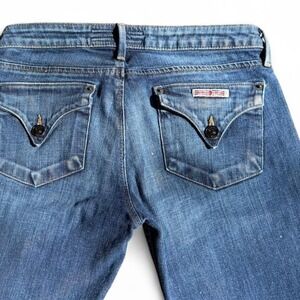 Y2K Low Rise Slim Straight Hudson Jeans Size 26 Made in USA